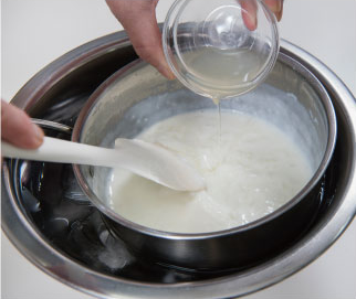 しっかり冷やしてからレモン汁を