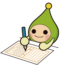 コメントを書くエネモちゃん