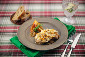 鶏肉のアップルロースト 完成写真