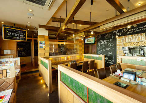 焼肉おうじゅう ときわ店 の店内