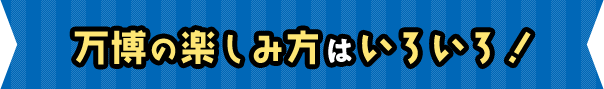 万博の楽しみ方はいろいろ!