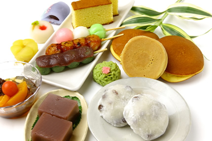 様々な和菓子の写真