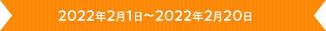 2022年2月1日～2022年2月20日