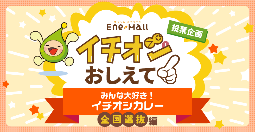 ほくでん エネモール　投票企画　イチオシおしえて！「みんな大好き！イチオシカレー　全国選抜編」