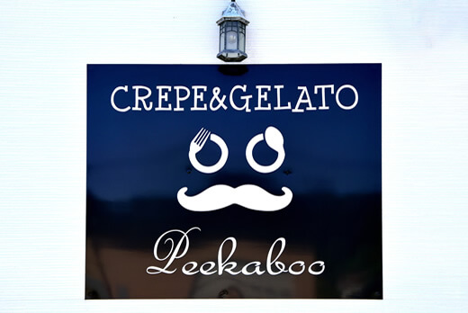 CREPE&GELATO「Peekaboo」のロゴ