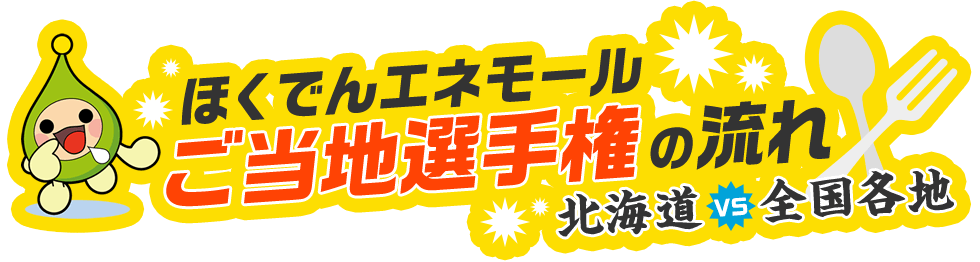 「ほくでんエネモール ご当地選手権」の流れ