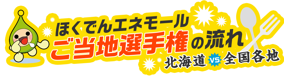 「ほくでんエネモール ご当地選手権」の流れ