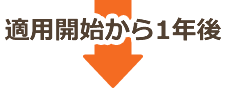 適用開始から1年後