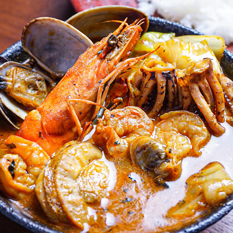 竜宮の賄い海鮮スープカレー